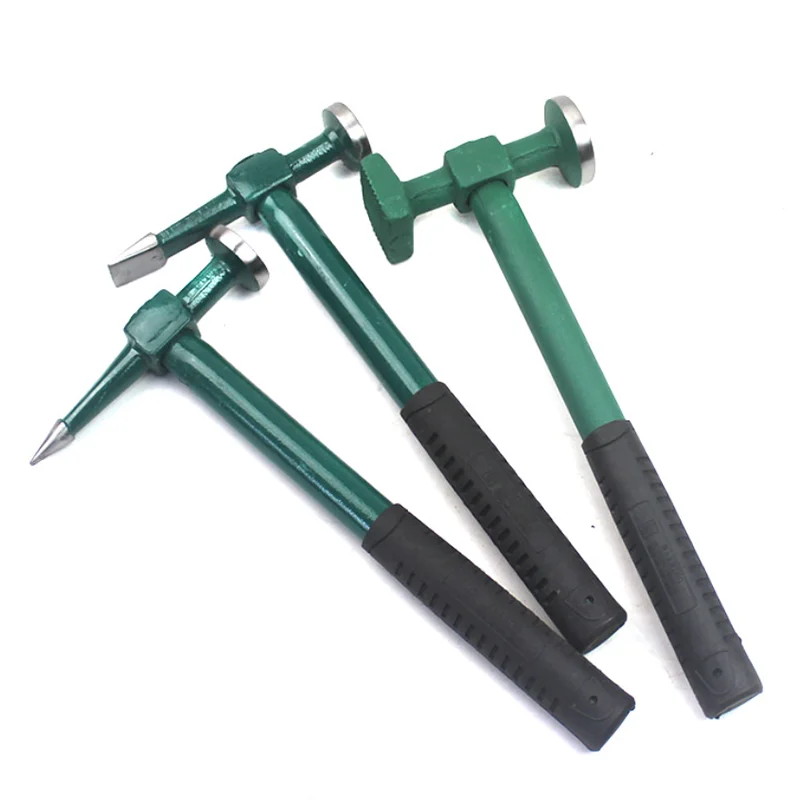 

3pcs Car Auto Body metal Repair Panel Beating Hammer Garage Straight pein finish crowned face dent beater bumping hammer
