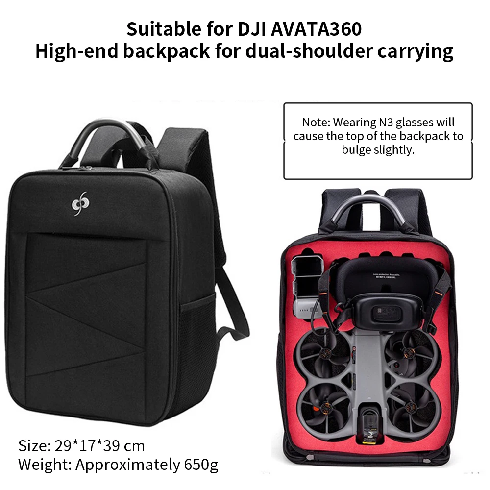 DJI 아바타 360 모션 플라이 모어 콤보용 휴대용 보관 가방, DJI 아바타 360 드론 액세서리용 여행용 캐링 케이스