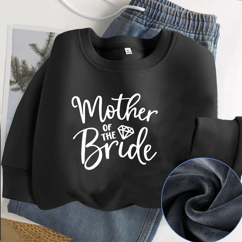 

Толстовка для матери невесты с круглым вырезом, девичник, искусственные толстовки для невесты, одежда для подружки невесты на свадьбу 90-х годов, женская одежда