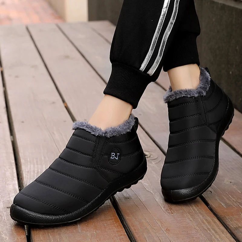 Women's Waterproof Winter Sneaker Boots - Lightweight Vulcanized Design