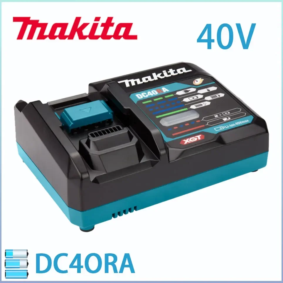 

Makita DC40RA 40V Max XGT Rapid Optimum Charger Digital Display Original 40V Lithium Battery Charger Dual Fan Design