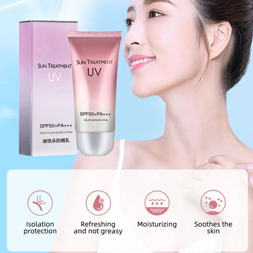 

SPF50+ Body Sunscreen SPF 50+ Whitening Face Sunscreen Light And Thin Refreshing Sunscreen For Whitening Skin Protecting Cr J0O7