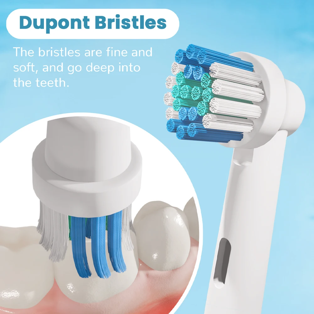 8 Pcs Replacement Toothbrush Heads Compatible with Oral B Braun Professional Electric Brush Heads 1000 1500 6000 7000 7500 9600