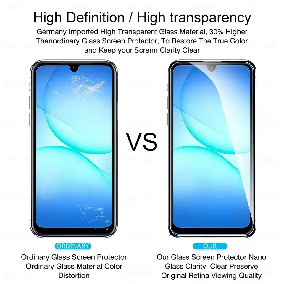 Premium Tempered Glass Screen Protector Set - 3 Pack