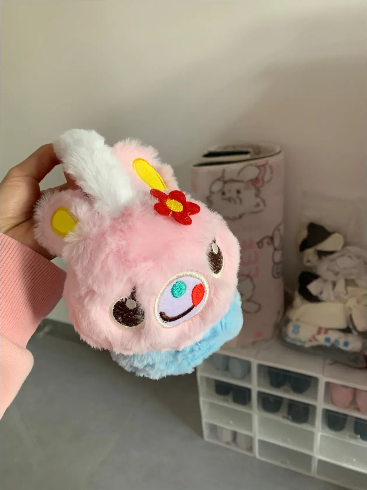Japanese Cute Cartoon Sweet Girl Earmuff Spring New Warm Pink Blue Aesthetic Y2k Ear Muffs Kids Outdoors Earcap Casual Ear Cover children earmuffs