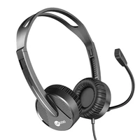 Lenovo Lecoo HT106 3.5mm Wired Head-mounted Headset with Adjustable Microphone for Voice Call Web Conference Online Teaching 1
