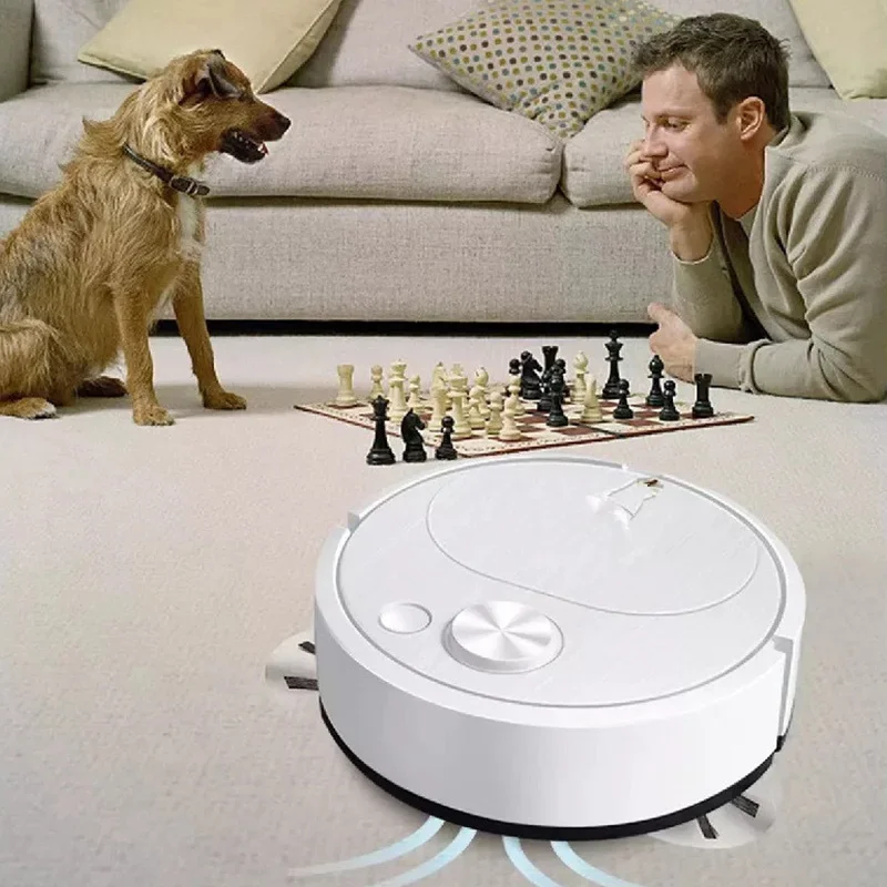 Rechargeable Robot Floor Cleaning Vacuums Cleaner Home Quiet Clean Powerful Suction Robot
