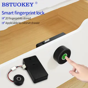 Smart Biometric Fingerprint Home File Drawer Cabinet Lock Keyless Invisible Furniture Wardrobe Electronic Locks Emergency Charge 1