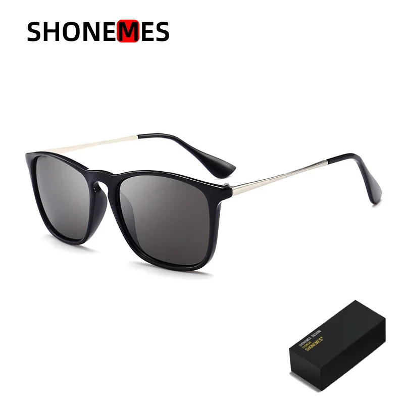 

ShoneMes Retro Polarized Sunglasses Classic Square Mirror Shades Outdoor UV400 Driving Sun Glasses for Men Women