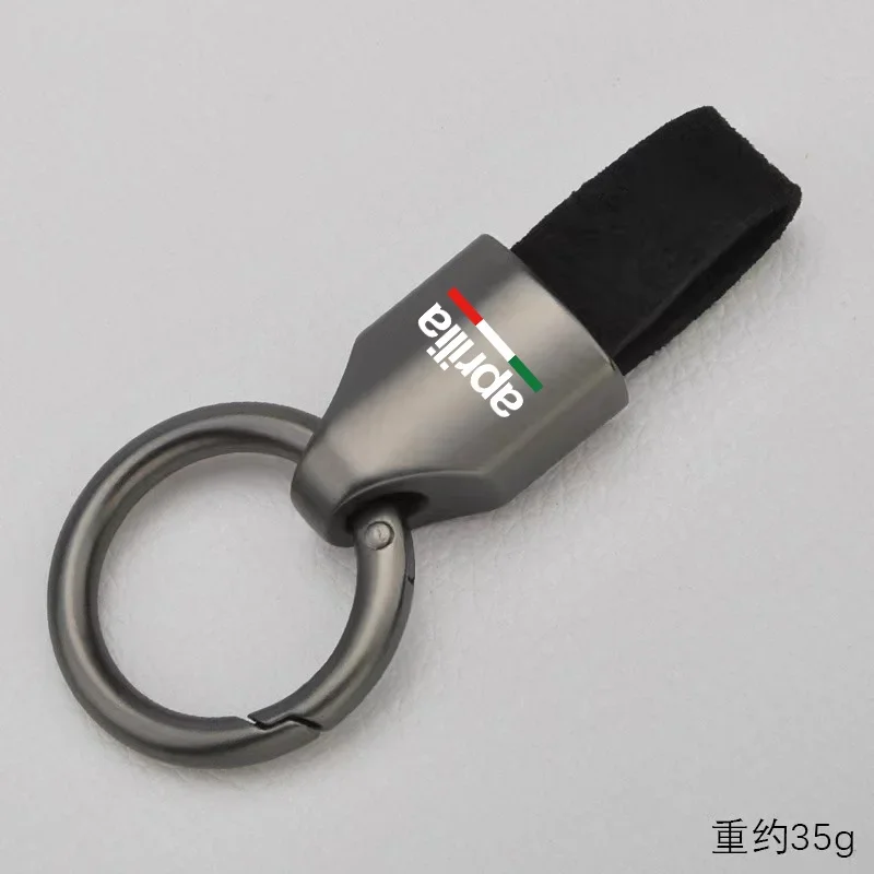 Portachiavi In Pelle Nera Aprilia - Limited Edition Per Moto RSV4, RSV, Tuono, Shiver - Made In UK