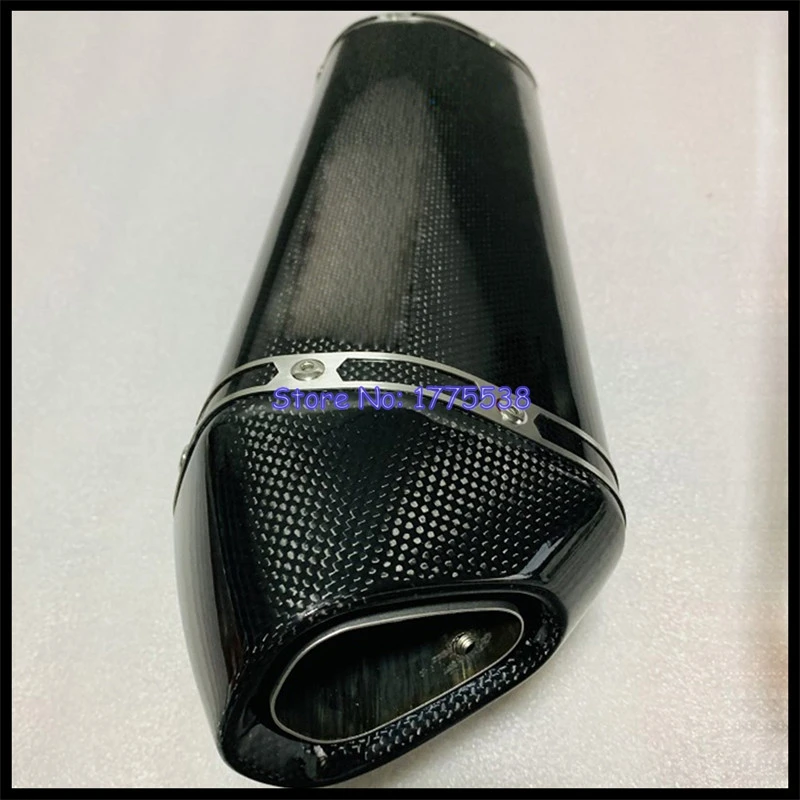 Handmade ID:51mm 61mm 63mm 65mm Customized Carbon Fiber Motorcycle Exhaust Muffler Escapamento with DB Killer for Z900 MT07 09 - Image 4