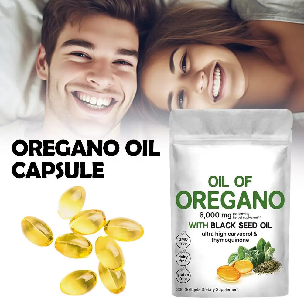 Oregano Oil Extract Capsules 2Bags Support Digestion Health Herbal Supplements Intestinal Health Anti Inflammatory