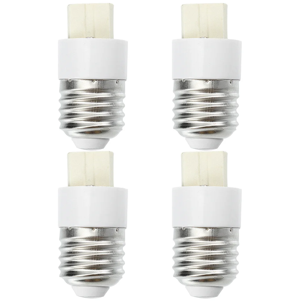 

4 Pcs E27 to G9 Conversion Screw Lamp Base Bulb Head (4pcs) Adapter Socket Converters LED Light Holder Pendant Accessories