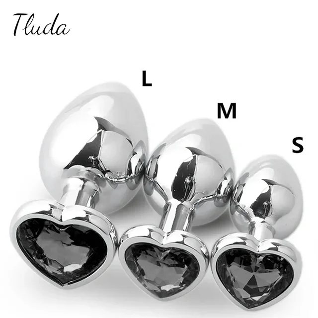 3PCS S/M/L Metall Anal Plug Butt Plug Sex Spielzeug Butt Spielzeug für Frauen Männer paare Homosexuell Erwachsene Spiel Masturbator Anal Diamant Sex Shop 1