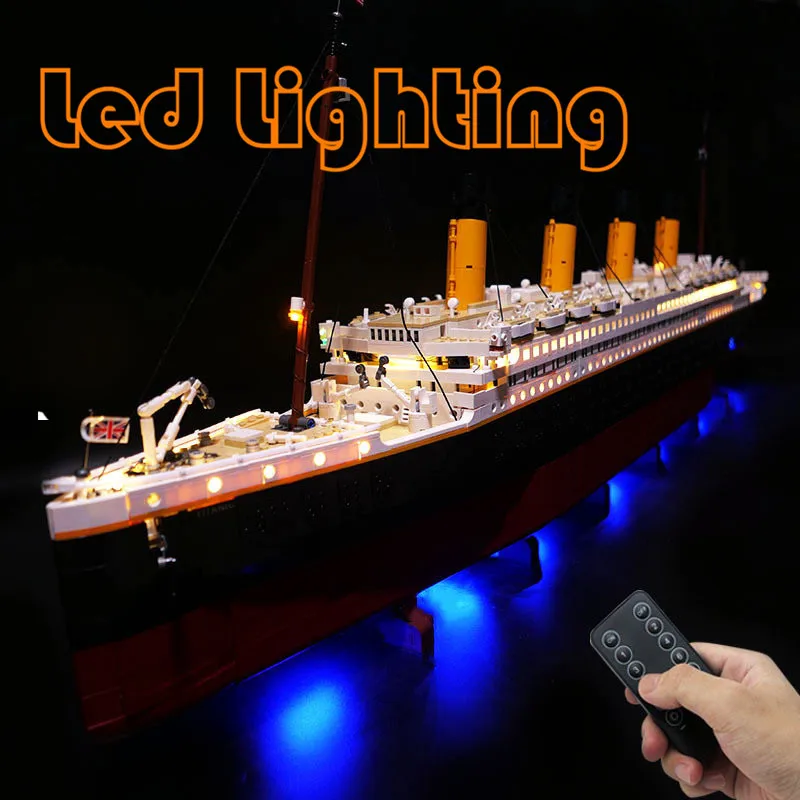 

Titanic Lighting Set Tailored For 10294 Medieval Steam Boat Willie Giant Ship Not Include Building Block (Only Led Light Kit)