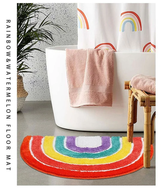 Cosyroom Tapete de baño de felpilla antideslizante, extra absorbente y  suave, tapetes para el suelo del baño, alfombras de baño peludas para la