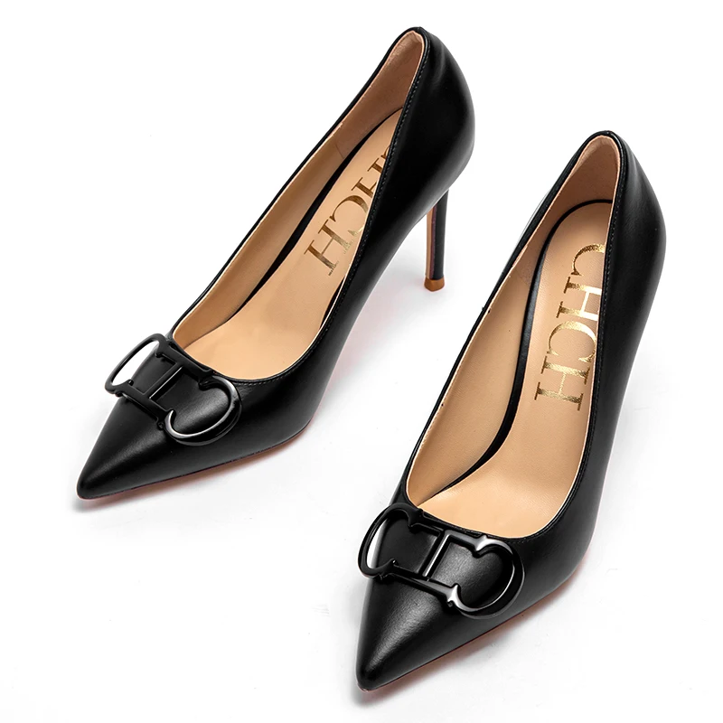 تصميم بسيط بلون موحد، حذاء نسائي فردي موسمي جديد ض...