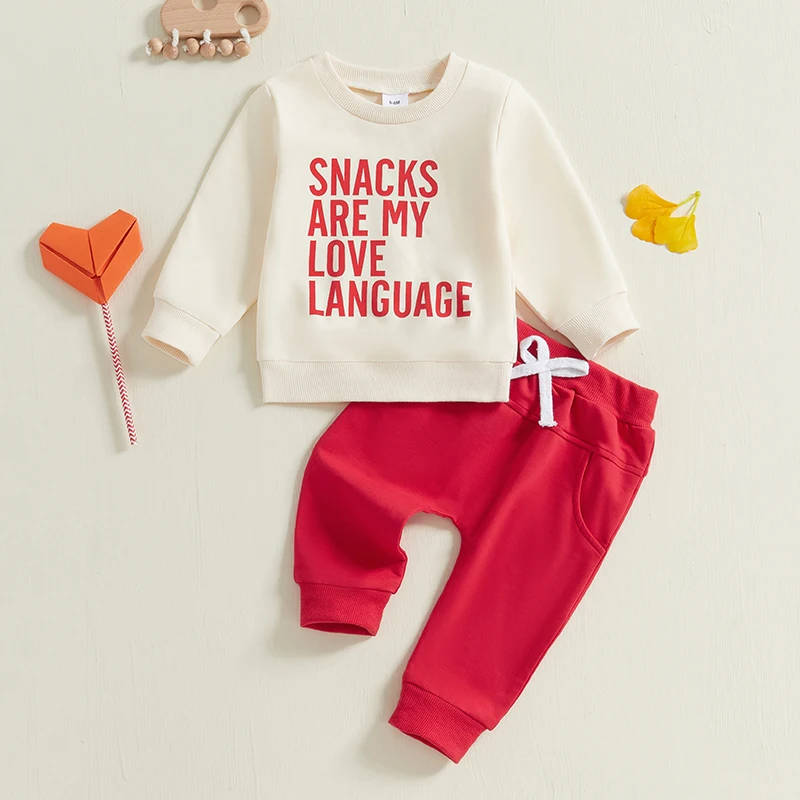 Baby Boys Valentine’s Sweatshirt Set 2