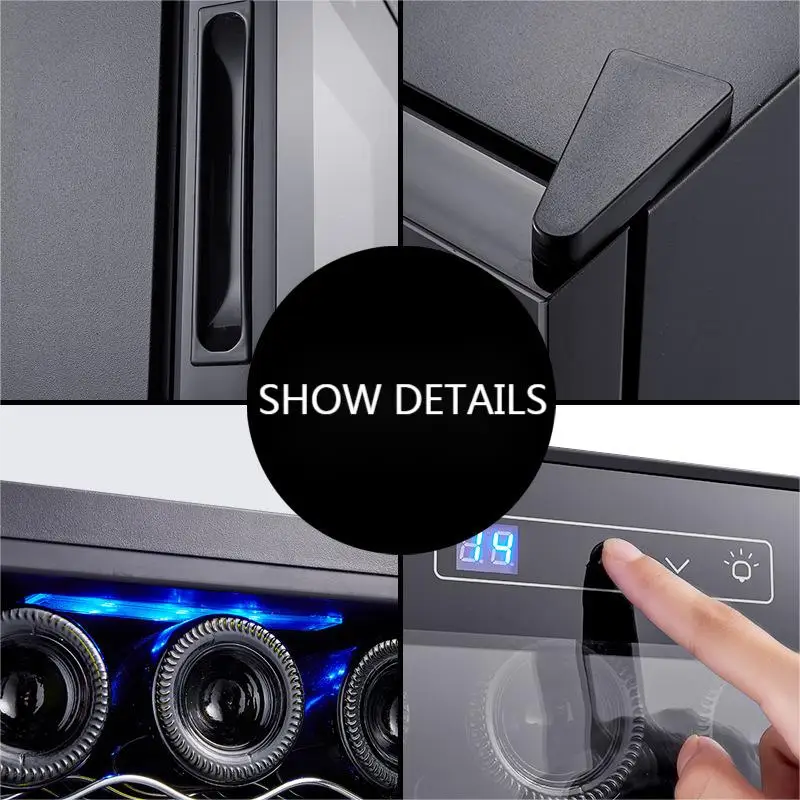 Glass Door Mini Red Wine Cooler 12 Bottle Wine Refrigerator