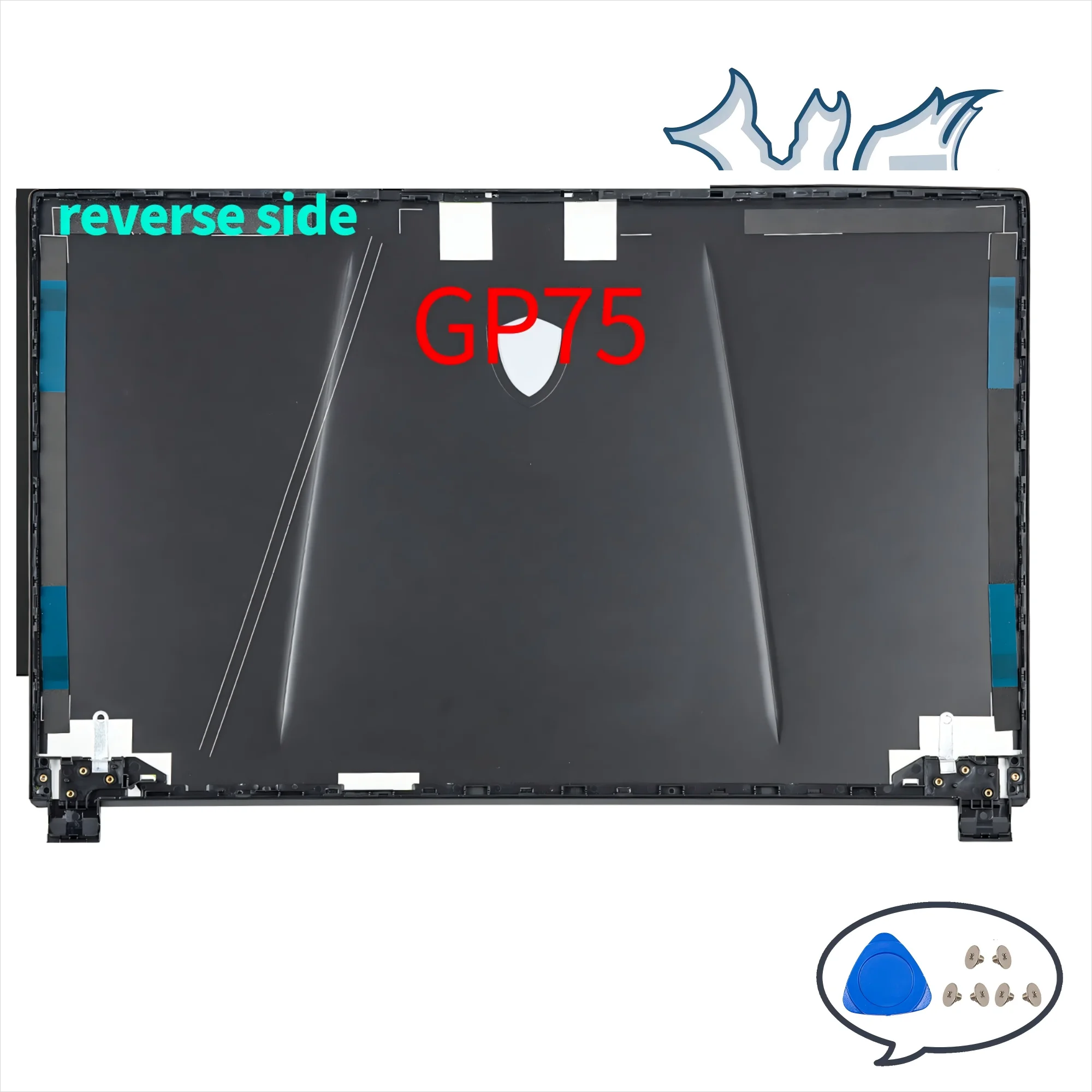 GE75 Raider 8RE GP75 GL75 MS-17E2 17E5 17E7 9SE 9SD 9SF 노트북 부품 LCD 백커버 베젤 힌지 금속 하우징 교체품