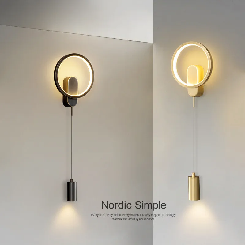 Bedside-bedroom-wall-lamp-light-luxury-Nordic-minimalist-modern ...