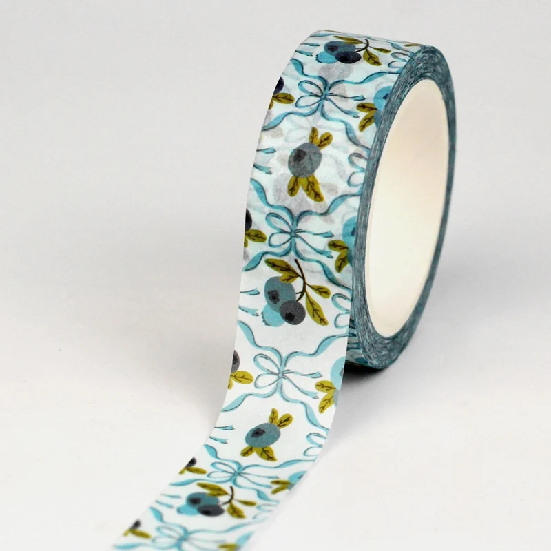 2026 NEW 1X 10M 오리 새 케이크 블루베리 꽃 그리드 스프링 와시 테이프 세트 (스크랩북킹 마스킹 테이프 귀여운 저널 문구용)