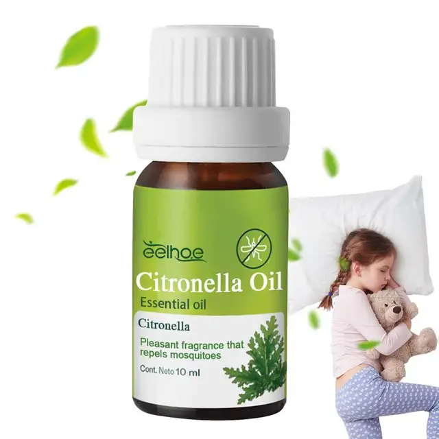 10Ml Természetes Citronella Illóolaj Olajszúnyogok Riasztóak Diffúzor Aromaolaj Aromás Illóolajok Bőrápolás