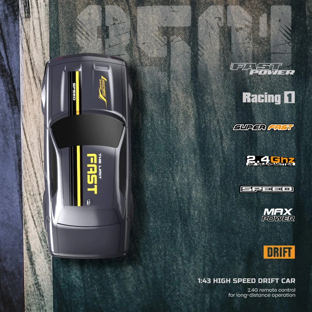 1:43 عالية السرعة RC الانجراف سيارة الجحيم القط 4W...