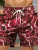 Men's Board Shorts Swim Shorts Swim Trunks Drawstring Color Block Graphic 3D Printed Quick Dry Short Casual Holiday Hawaiian 4