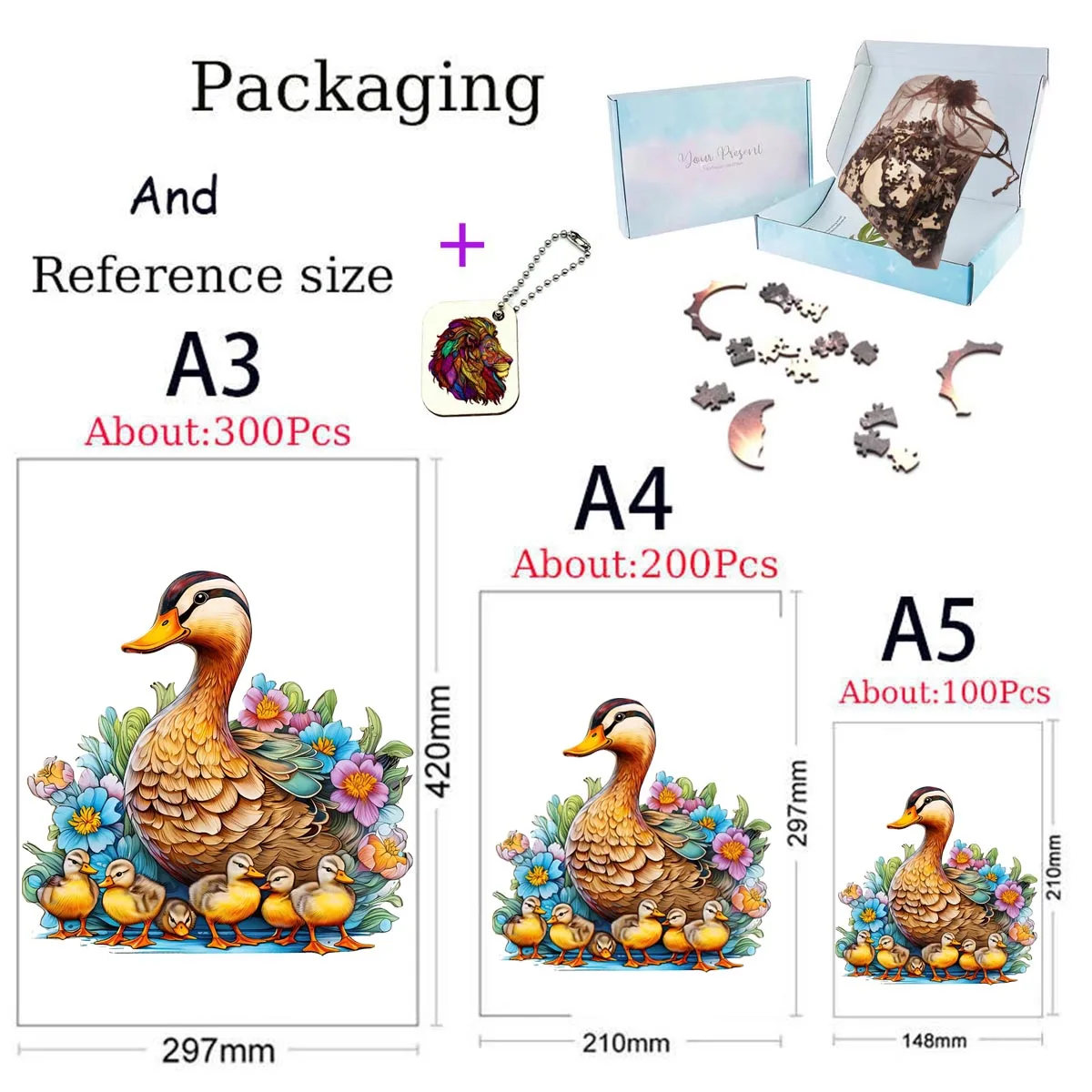 Elephant Wooden Animal Puzzle Party Games Holiday Educational Gift for Kids Intelligent Wood Jigsaws Toys Duck Dog Puzzles wooden jigsaw puzzles wooden puzzle toys educational puzzles