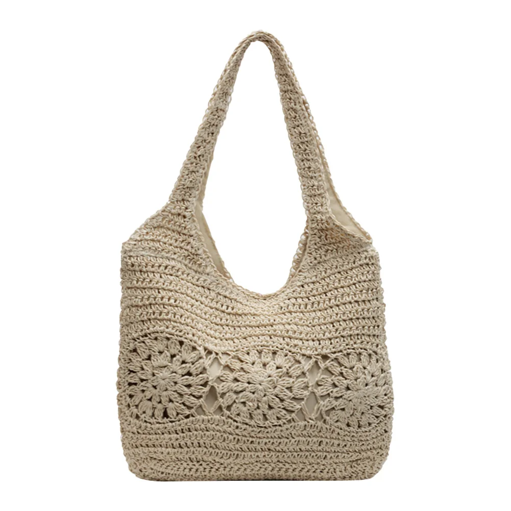 Straw Beach Shoulder Bag for Women Summer Vacation