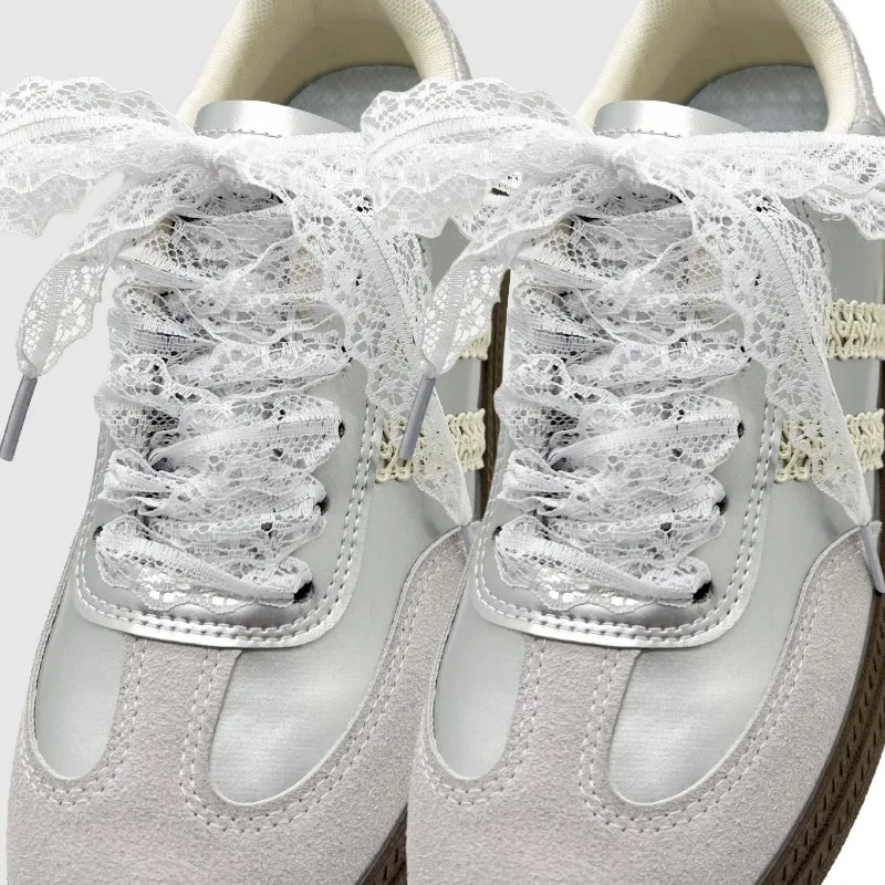 Shoe Laces shoe accessories 2025 Flat Lace 3CM Width 120CM Length Canvas for Women Sneakers Outdoor Casual Shoes