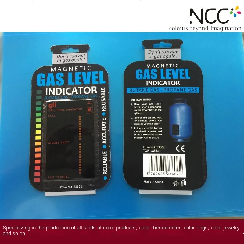 Gas Tank Level Indicator Gas Capacity Test Sticker Gas Residual Pressure Test Card