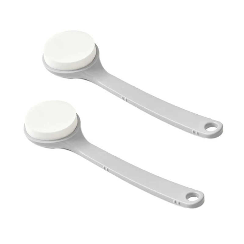 

2X Bath Body Skin LOTION APPLICATOR For Back POST-SHOWER Brush Sponge Pad