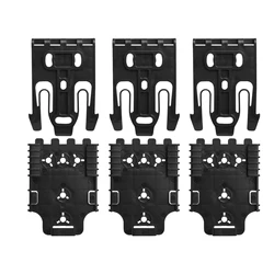 Quick Locking System Kit: Holster Mount with Locking Fork and Receiver Plate for Duty Holster Platform (3pcs Black)