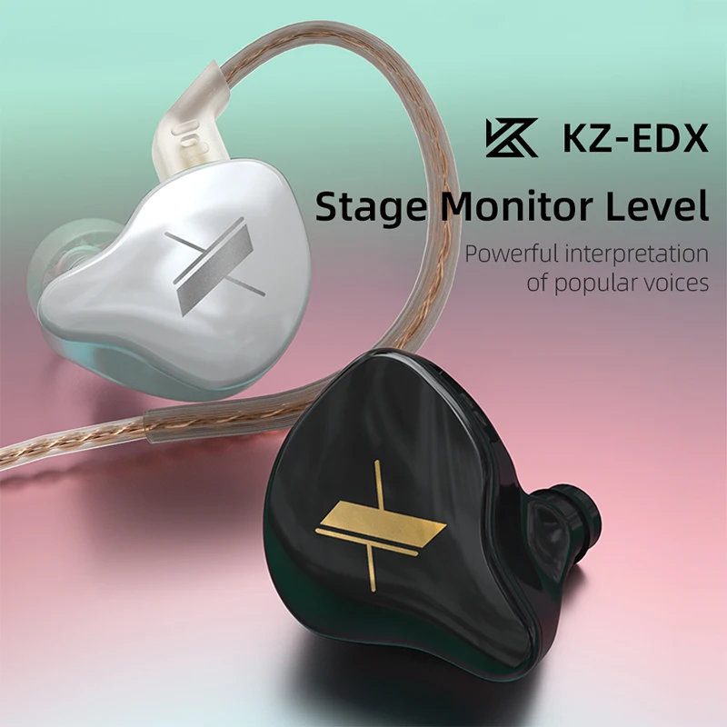 KZ Dynamic Earphones HIFI Bass Earbuds In Ear Monitor Headset