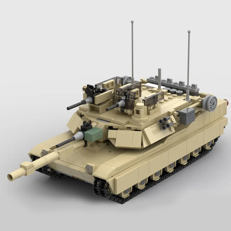

968 шт., детский Военный танк: MOC M1 Abrams