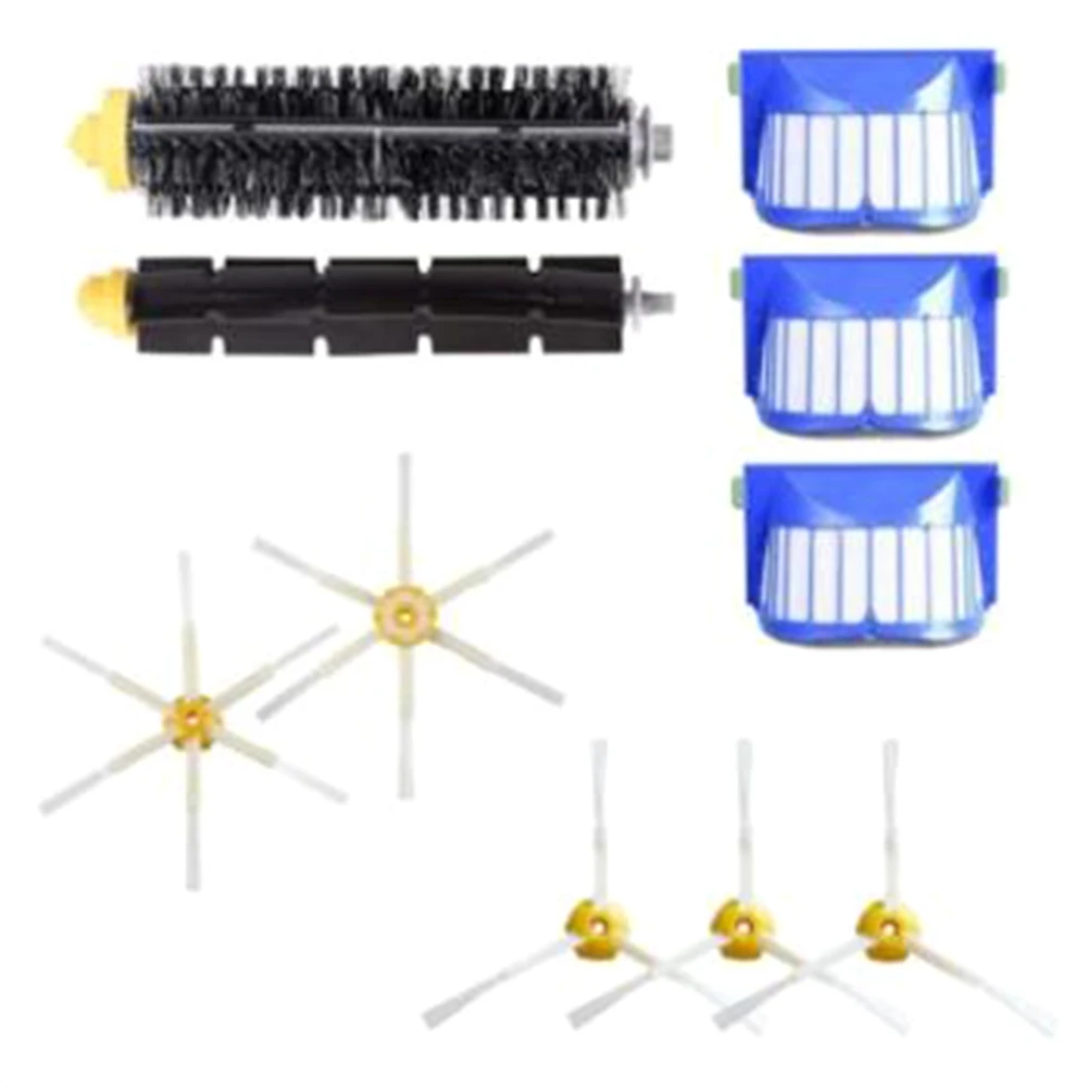 

10PCS Centre Roller Side Brush Hepa Filter for IRobot Roomba 600 Series 605 606 616 620 650 655 660 676 Robot Vacuum Cleaner