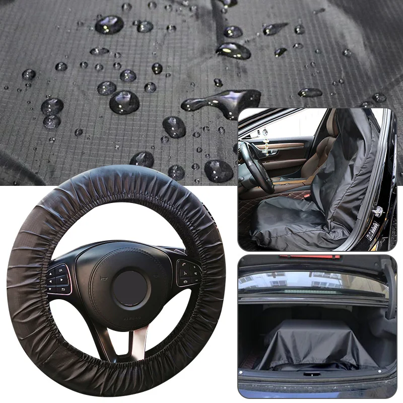 Funda Para Volante, 2 Protectores De Volante Segmentado, Fibra De