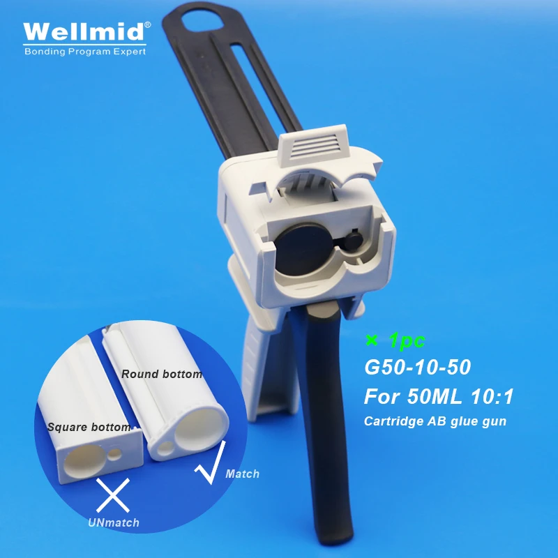 Araldite דבק אפוקסי מחסנית AB אקדח 50ml מחלק אקדח ערכת רושם ערבוב מחלק מתקן 3m AB דבק אקדח 1:1 1:2