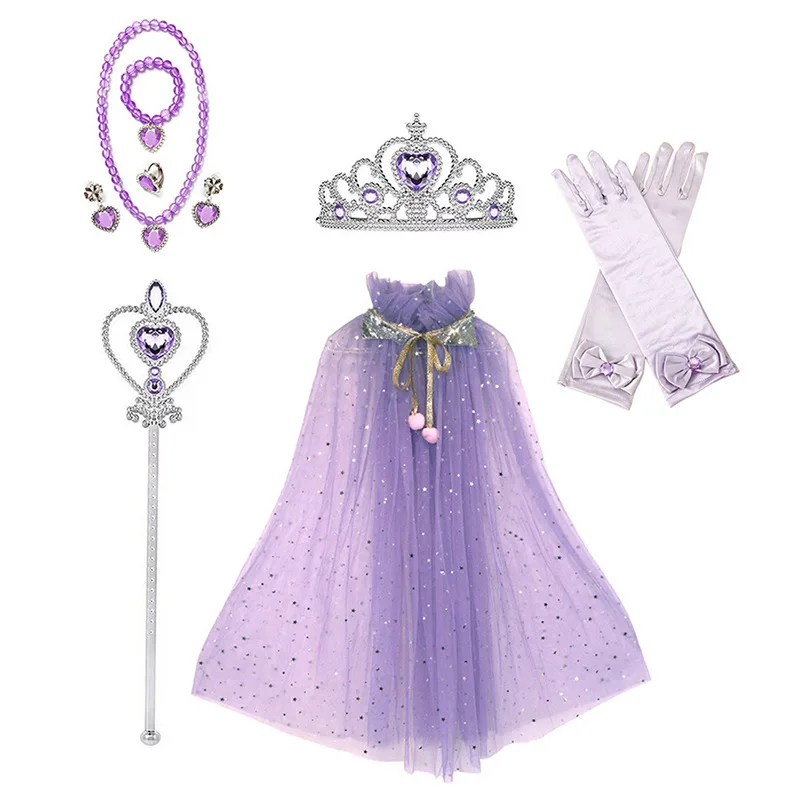 Disney Children's Crown Frozen Magic Wand Set Elsa Princess Headpiece Girls' Crown Hair Accessories