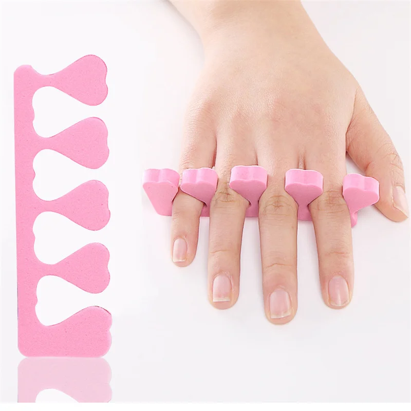 100pcs Pink Sponge Nail Art Tools-Finger & Toe Separators for Manicure & Pedicure Foot Care-Bulk