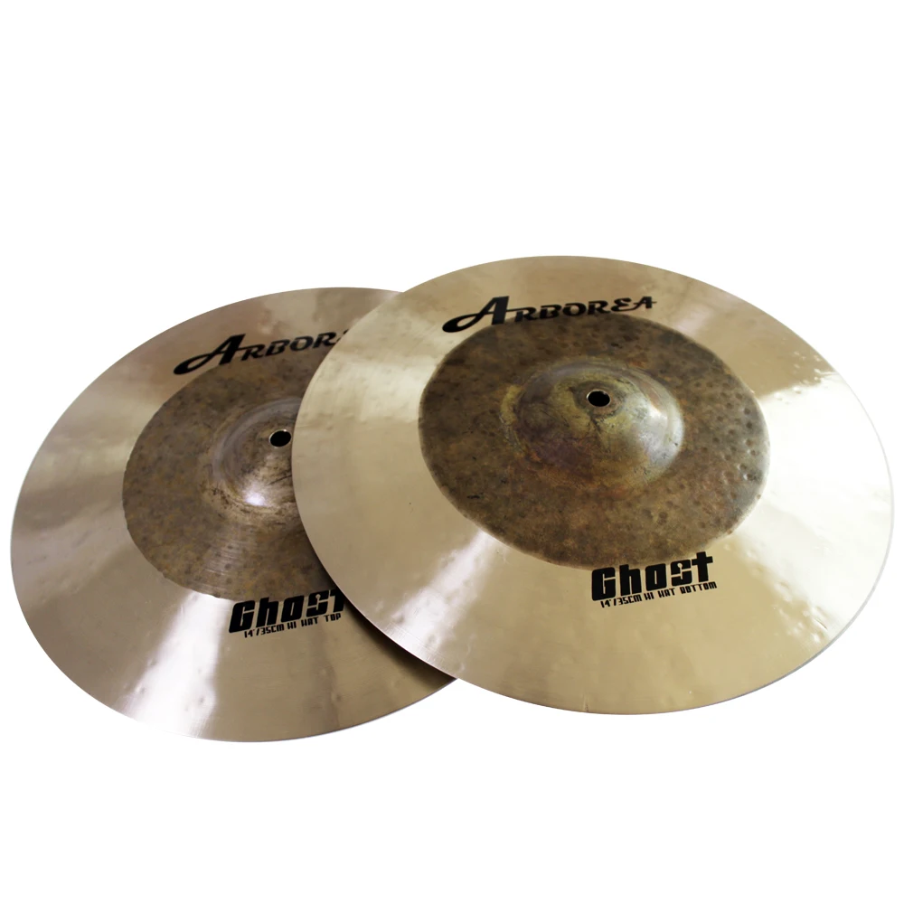 Arborea Professional Cymbal-Ghost Series Hi-Hats Cymbal 12-16 inch Two Pieces Bronze Handmade Cymbal Drum Accessories