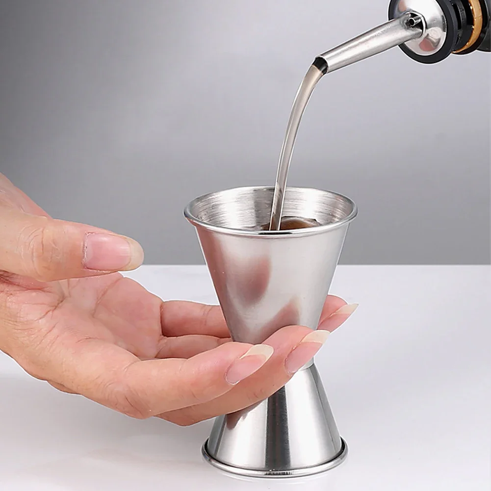 Description Picture 3 of item304 Stainless Steel Cocktail Measure Jigger 15/30 25/50 30/60ml Dual Shot Jigger Liquid Drink Measure Cup Bar Accessories