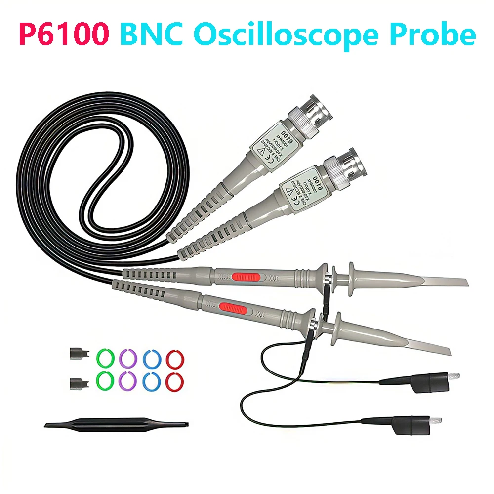 1PCS2PCSHighQualityP6100100MHzBNCOscilloscopeProbeKit1X10X