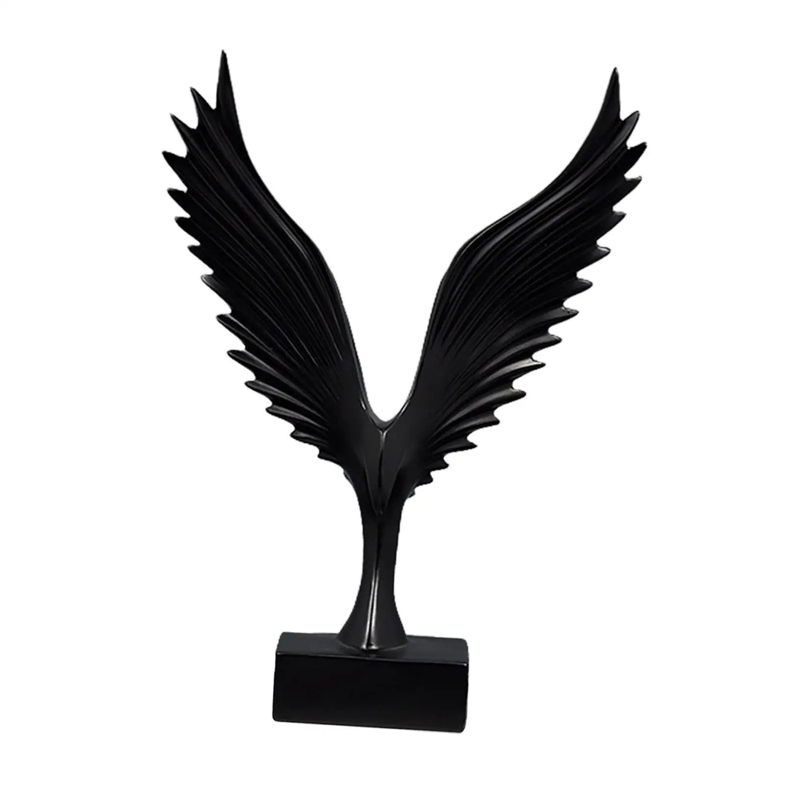 Statue D'aigle En Résine - Ailes Déployées, Finition Bronze Rétro, Dimensions 15x10x24.5 Cm, Décoration Salon/bureau, Cadeau Pour Passionnés D'oiseaux