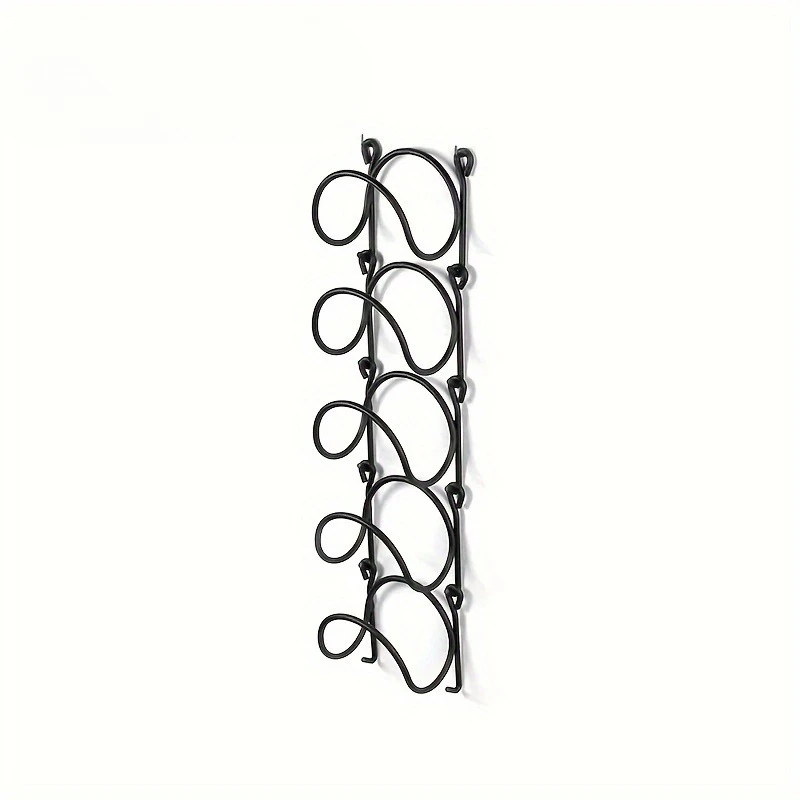 Bathroom Towel Rack with Hooks, Non Perforated Wall Mounted Towel Iron Forging Rack, Bathroom Accessories, Storage Rack