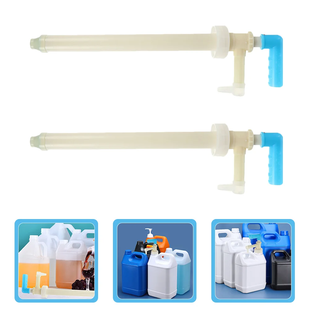 

2 Pcs Water Pump Dispenser Oil Well Gas Transfer Hand Multifunction Liquid Sucker Fuel