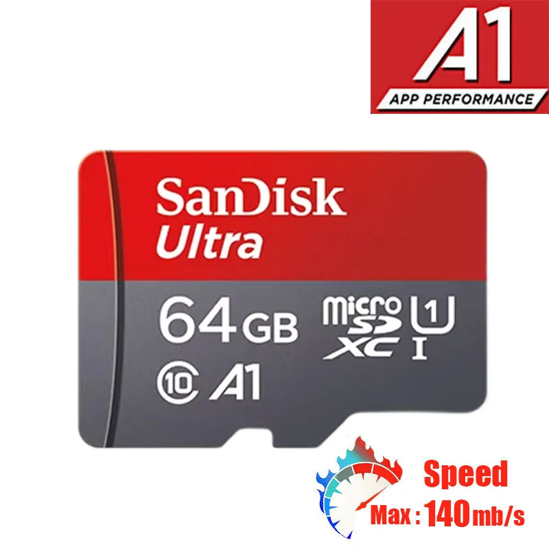 כרטיס זיכרון אולטרה מקורי a1 UHS-1 32gb 64Gb 128gb 256gb 512 microd microd tf c10 פלאש עבור מצלמת מזל "ט