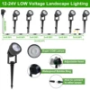 Outdoor Light Garden Landscape Decoration RGB EU/US Plug Spotlight Waterproof Pathway Yard Spike Lawn Lamp 110V 220V Lighting 6